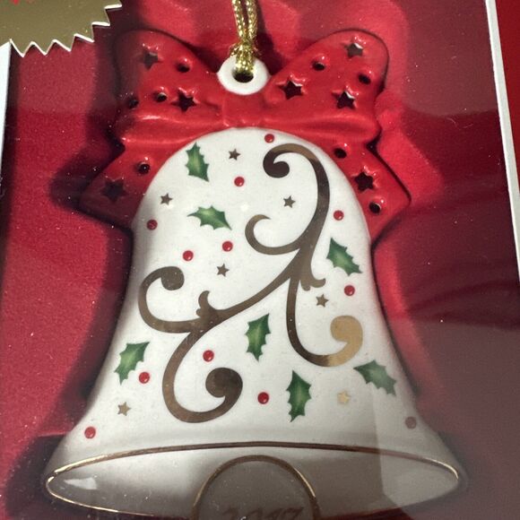 Lenox 2017 Joyous Tidings Bell Christmas Ornament New In Original Packaging - Picture 4 of 9